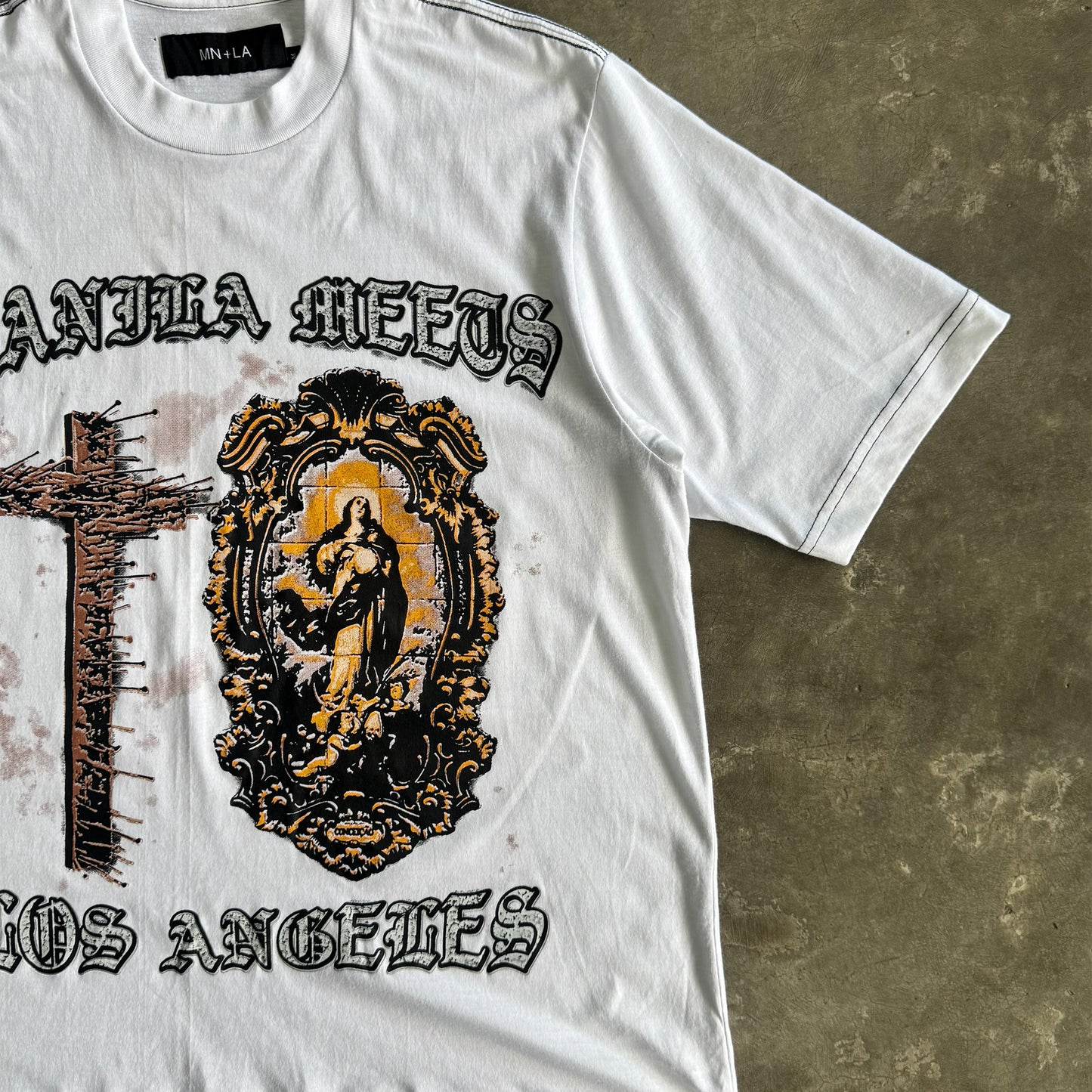 "DIVINE MERCY" TEE IN WHITE