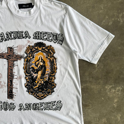 "DIVINE MERCY" TEE IN WHITE
