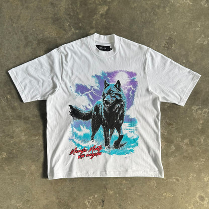 "LYCAN" TEE IN WHITE