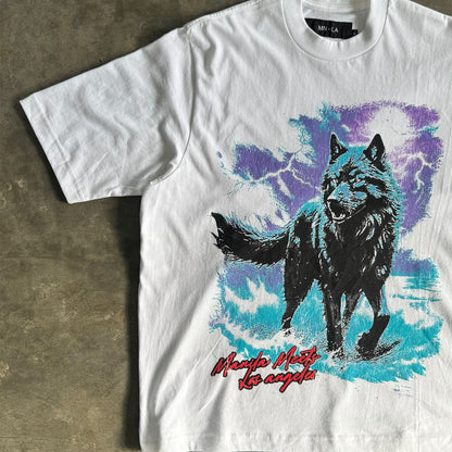 "LYCAN" TEE IN WHITE