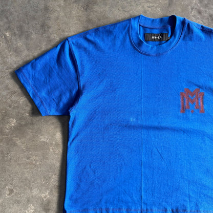 M'$ UNIVERSITY V2 TEE IN ELECTRIC BLUE