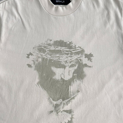 "CROWN OF THORNS" TEE IN OAT