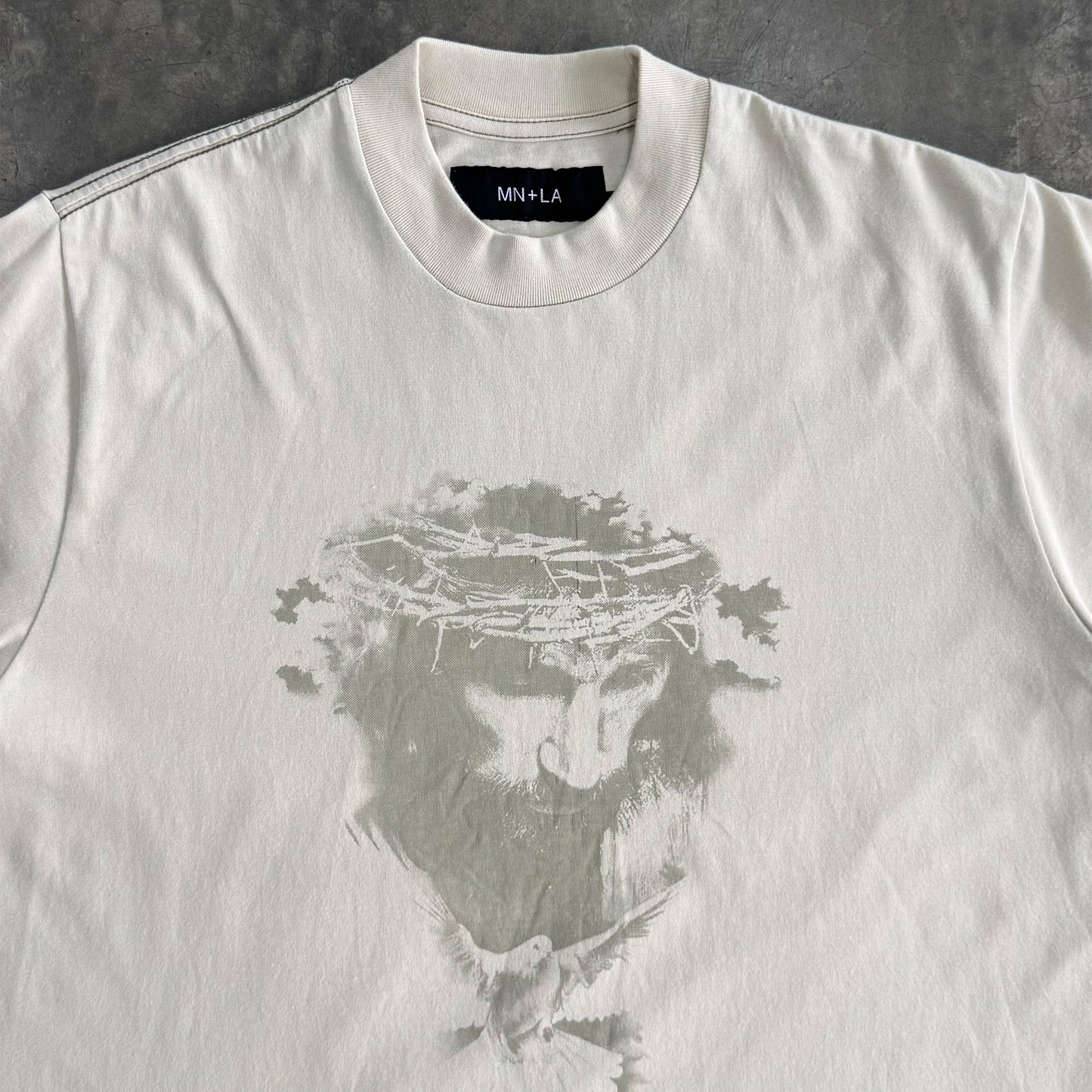 "CROWN OF THORNS" TEE IN OAT