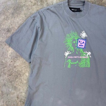 "DEAD INSIDE" TEE IN GLACIER
