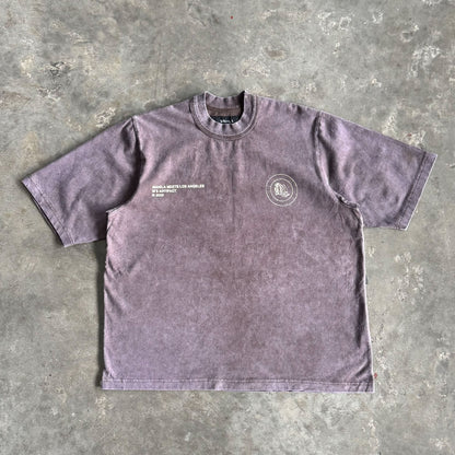 "M'$ ARTIFACT" MOCK NECK TEE (WASHED)