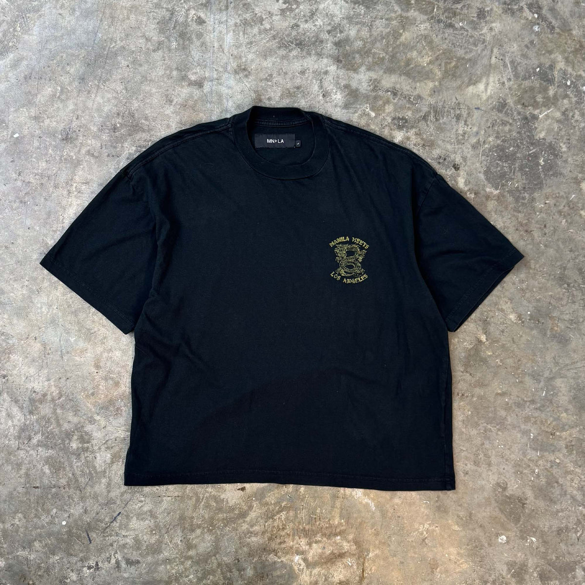 NAUGHTY N' NICE "DRAGON'S LUCK" TEE IN GOLDEN DRAGON
