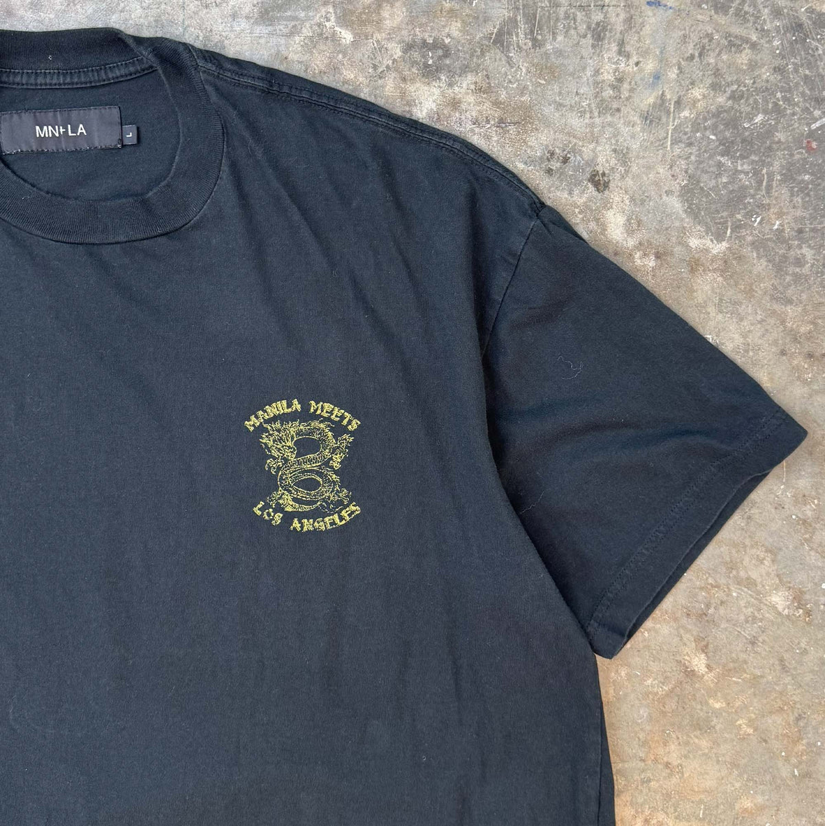 NAUGHTY N' NICE "DRAGON'S LUCK" TEE IN GOLDEN DRAGON
