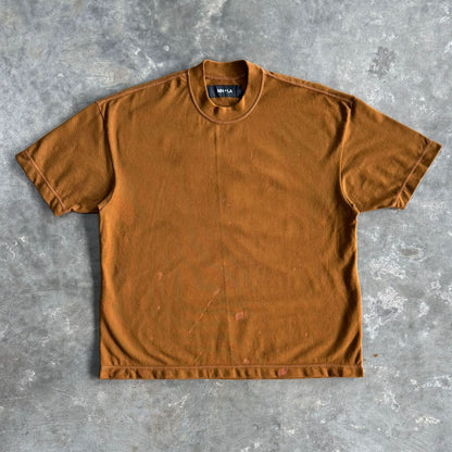 "HITTER" V3 PIQUE BOX TEE IN RUST