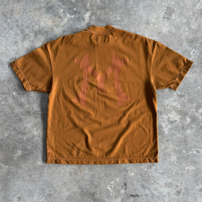 "HITTER" V3 PIQUE BOX TEE IN RUST