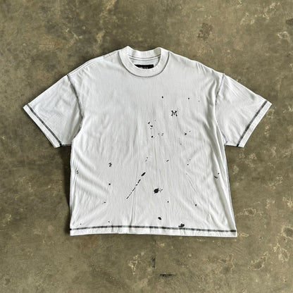 "HITTER" V3 BOX TEE LITE TEE IN WHITE/ANTHRACITE