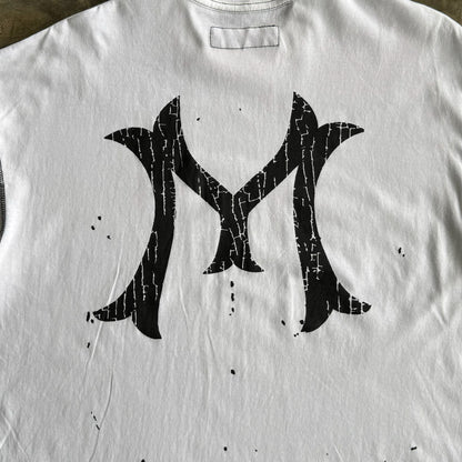 "HITTER" V3 BOX TEE LITE TEE IN WHITE/ANTHRACITE