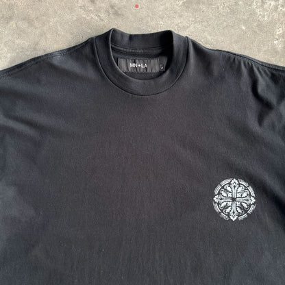 "IRON CROSS" TEE IN ANTHRACITE