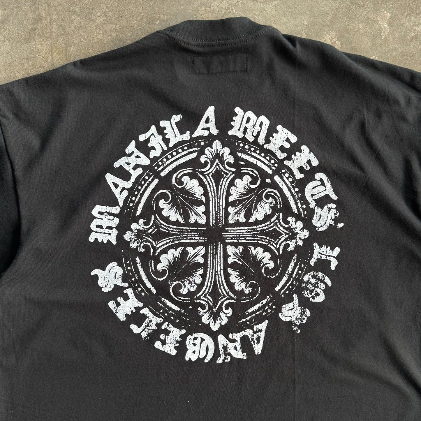 "IRON CROSS" TEE IN ANTHRACITE