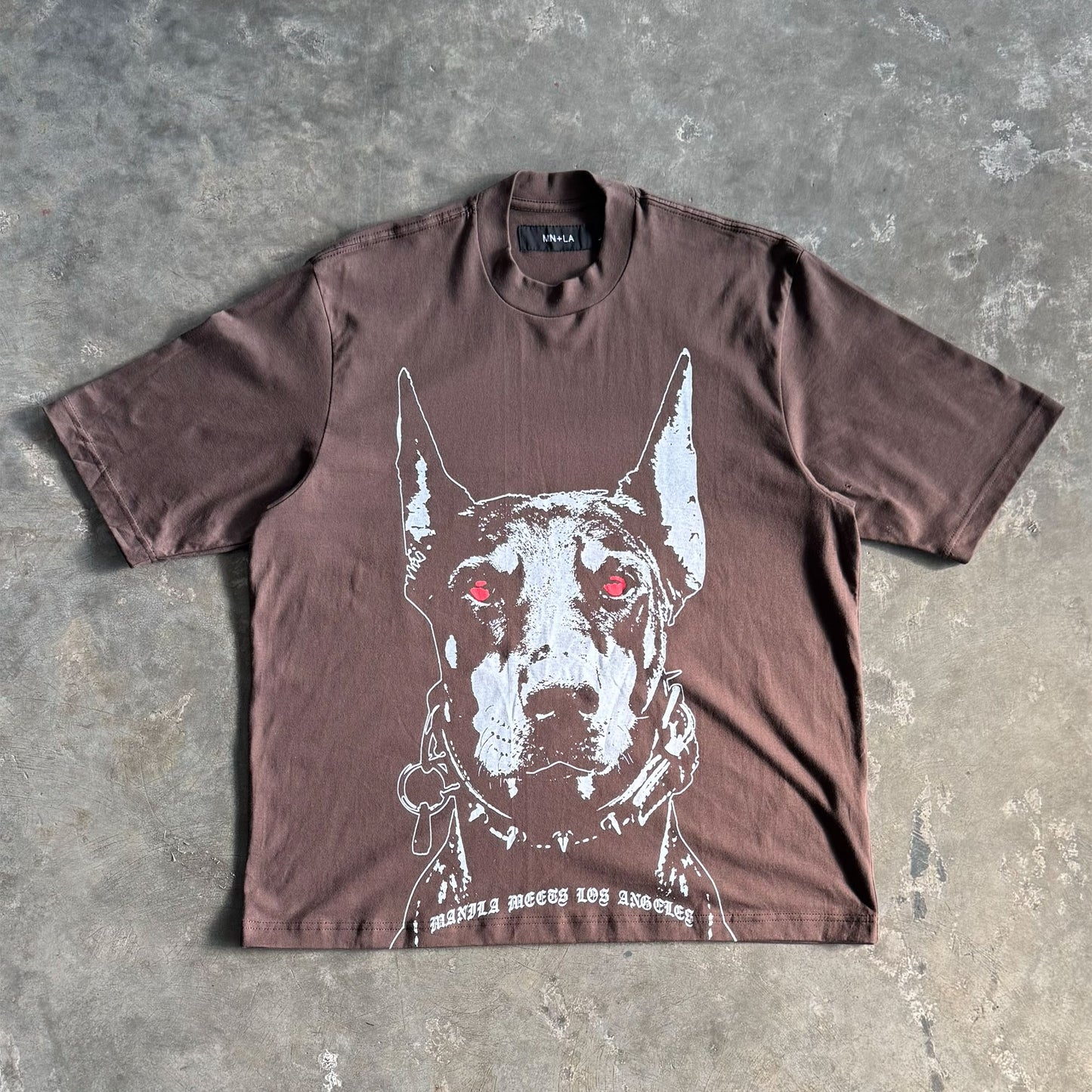 "HELL HOUND" TEE IN WOOD
