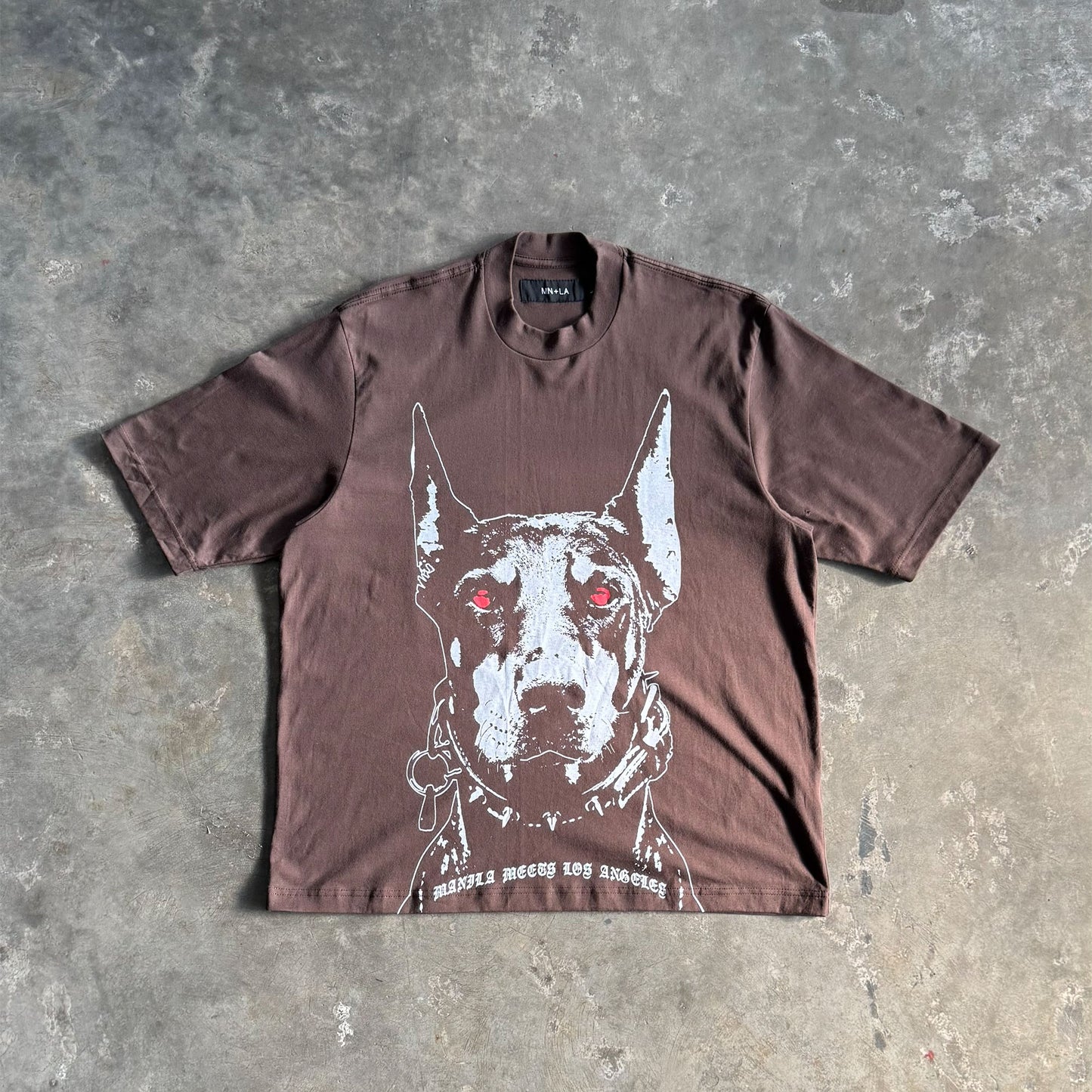 "HELL HOUND" TEE IN WOOD