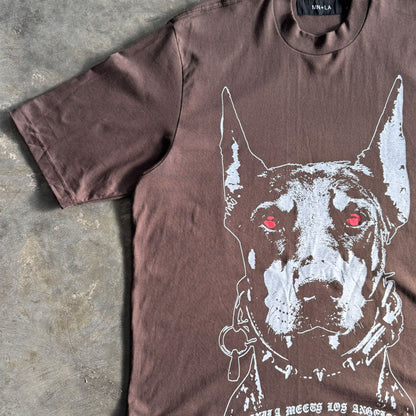 "HELL HOUND" TEE IN WOOD