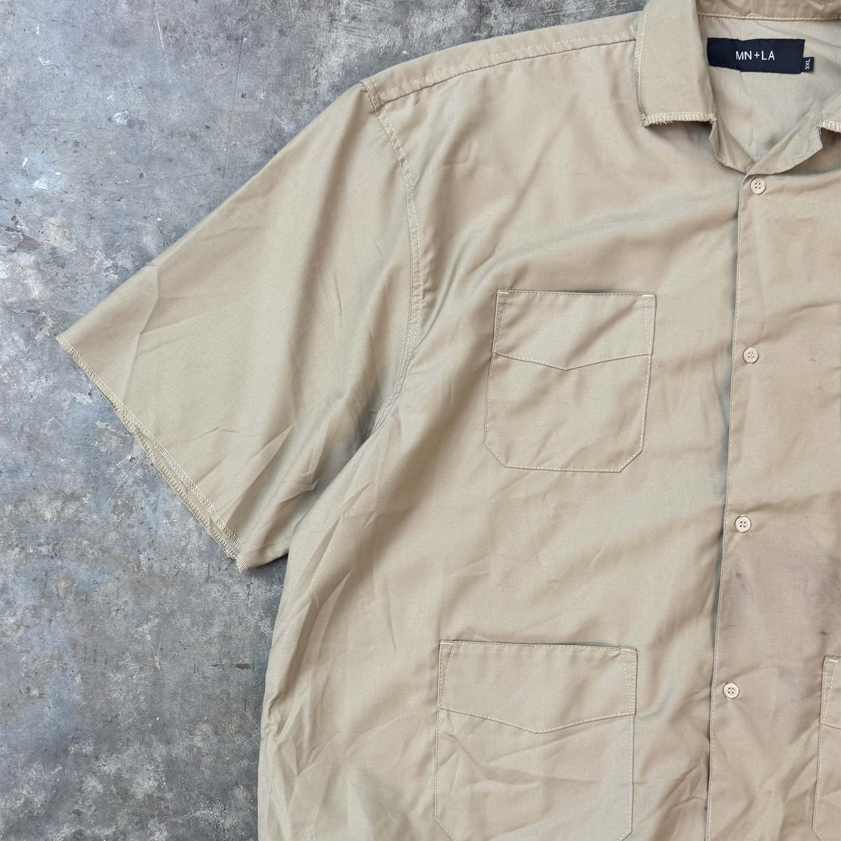 4 POCKET CUBAN SHIRT IN TAN