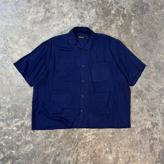 4 POCKET CUBAN SHIRT IN NAVY