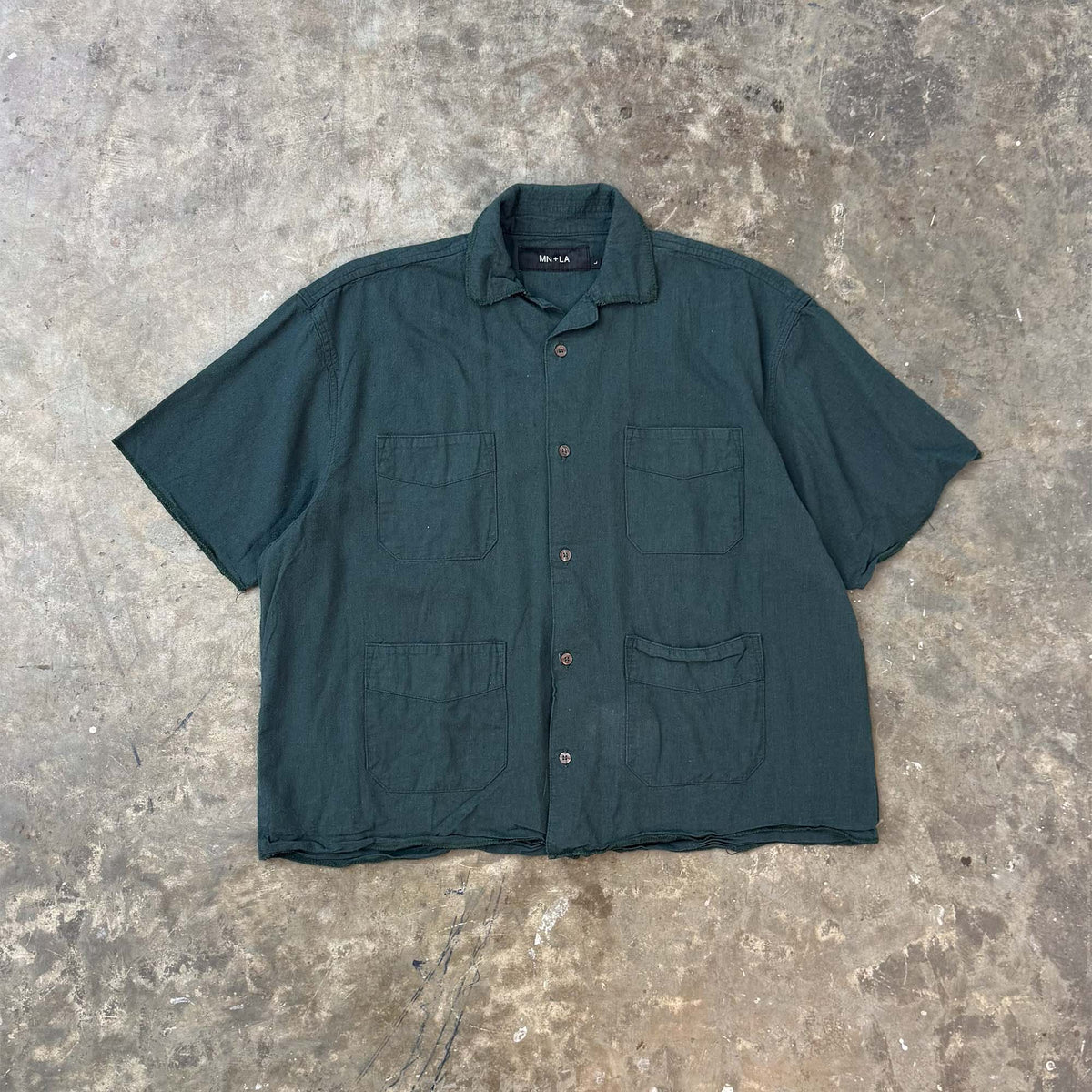 4 POCKET CUBAN SHIRT IN EMERALD