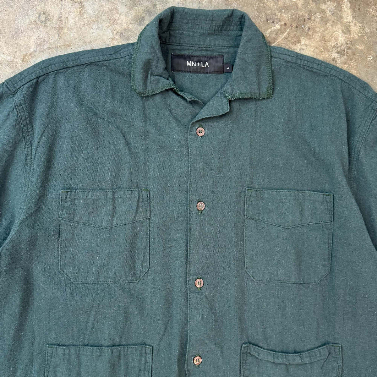 4 POCKET CUBAN SHIRT IN EMERALD