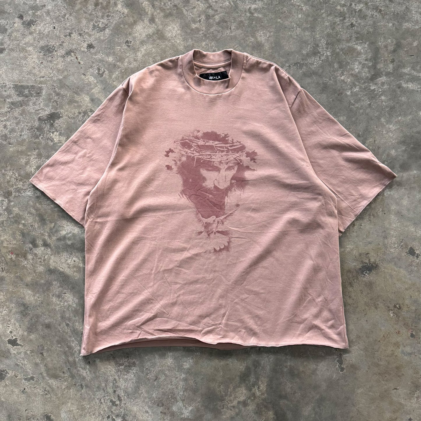 "CROWN OF THORNS" TEE IN MAUVE