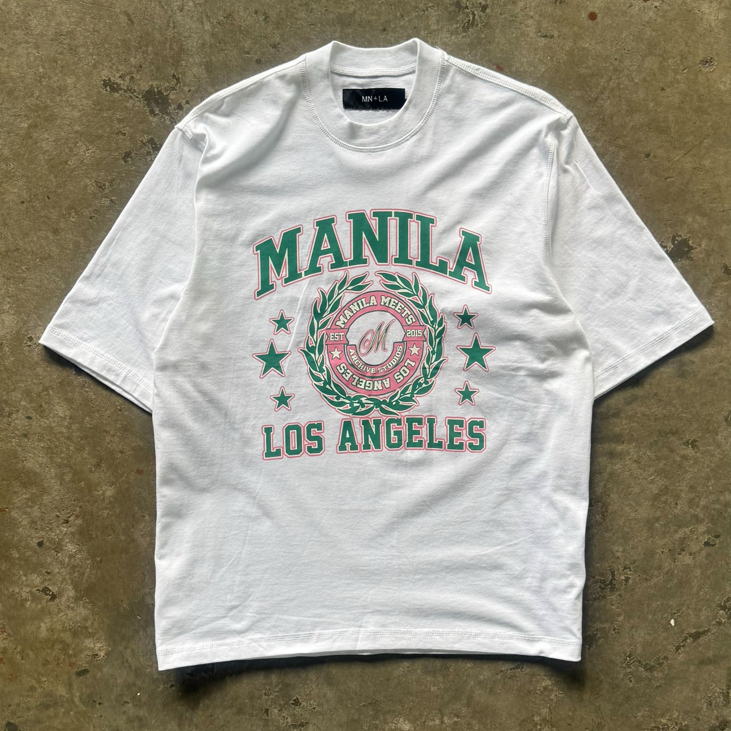MN+LA™ ARCHIVE STUDIOS TEE IN WHITE