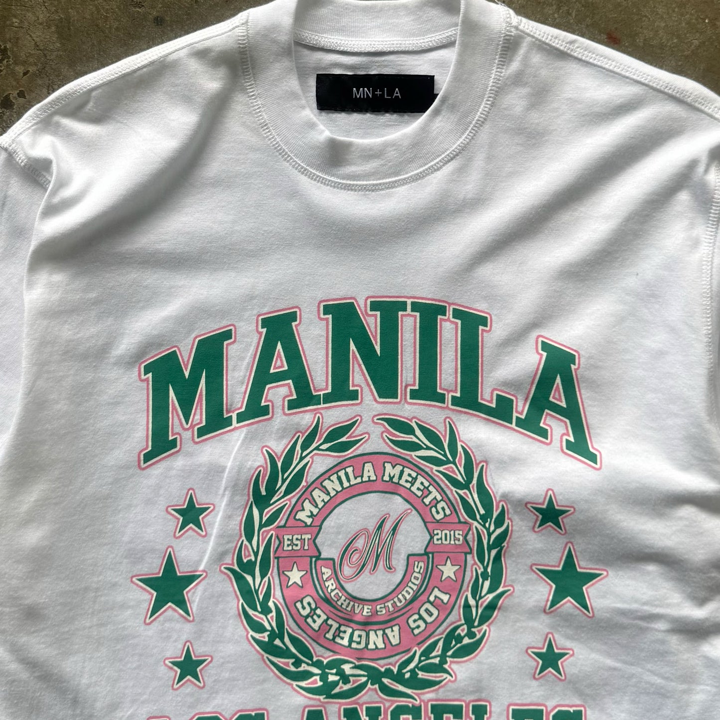 MN+LA™ ARCHIVE STUDIOS TEE IN WHITE