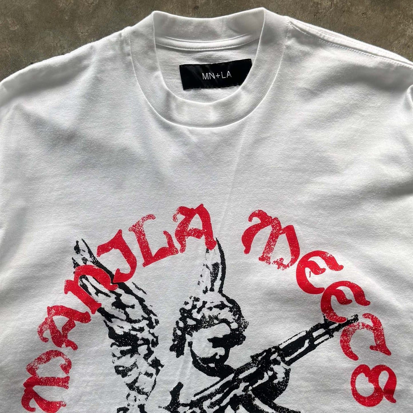 "WAR ANGEL" TEE IN WHITE