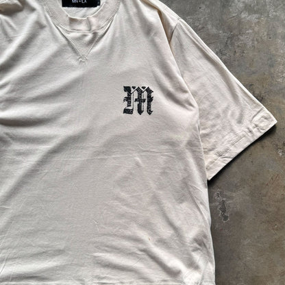 M'$ PAISLEY PATCHWORK MILITIA MOCK NECK TEE IN OAT