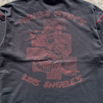 "YEAR OF THE SNAKE V2" WAFFLE TEE IN CAVIAR