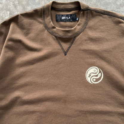 "YEAR OF THE SNAKE" TEE IN OLIVE