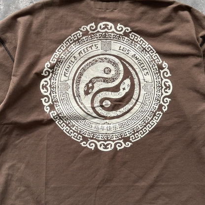 "YEAR OF THE SNAKE" TEE IN OLIVE