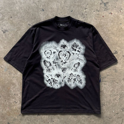 "CITY OF ANGELS" TEE IN ANTHRACITE