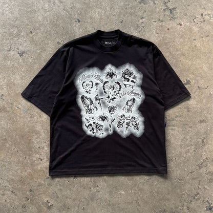 "CITY OF ANGELS" TEE IN ANTHRACITE