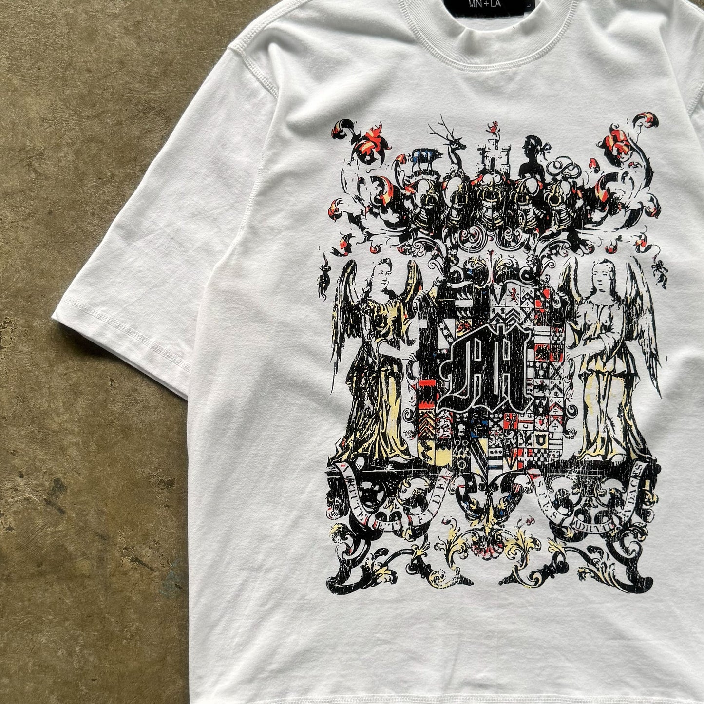 "M"$ DYNASTY" TEE IN WHITE