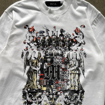 "M"$ DYNASTY" TEE IN WHITE