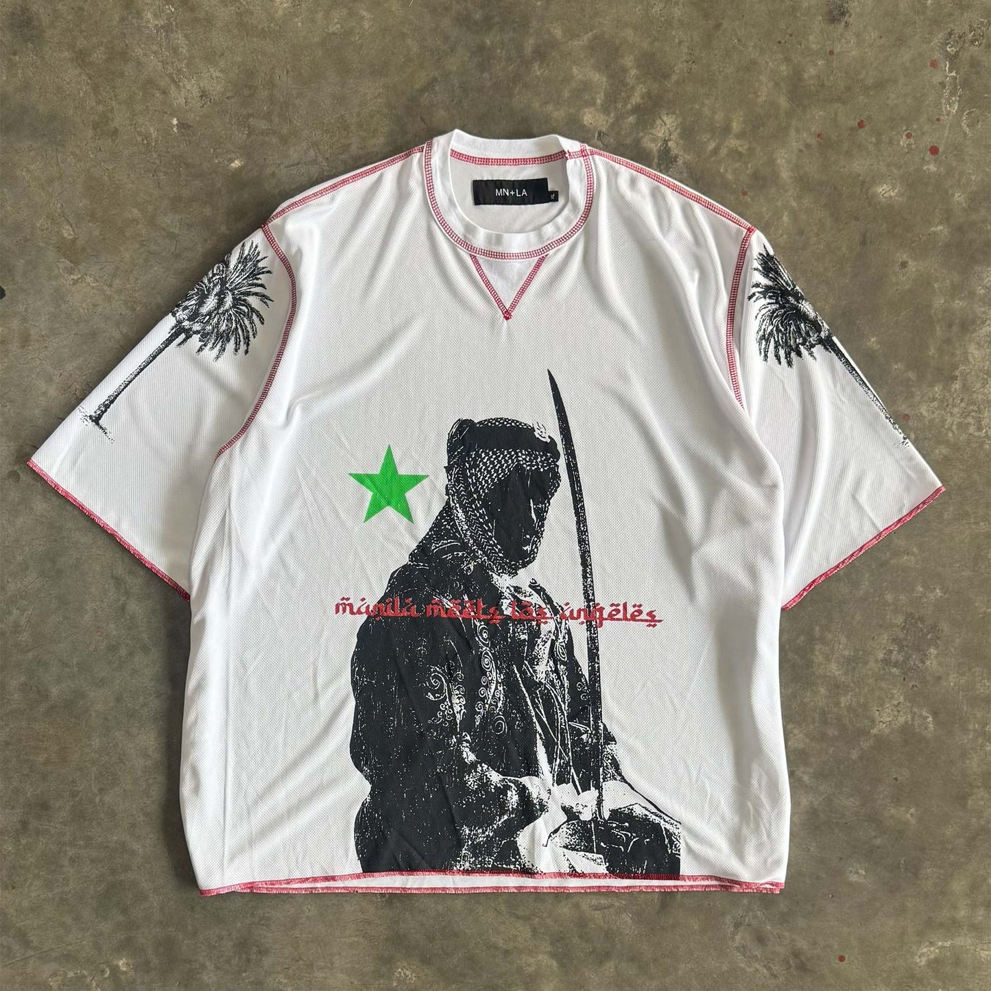 "DESERT PHANTOM" TEE IN WHITE