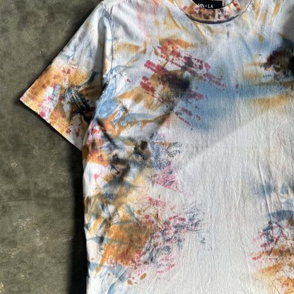 MOCK NECK TEE TIE DYE WASH