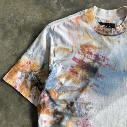 MOCK NECK TEE TIE DYE WASH