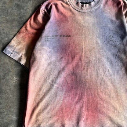 "M'$ ARTIFACT" MOCK NECK TEE IN HEAT MAP