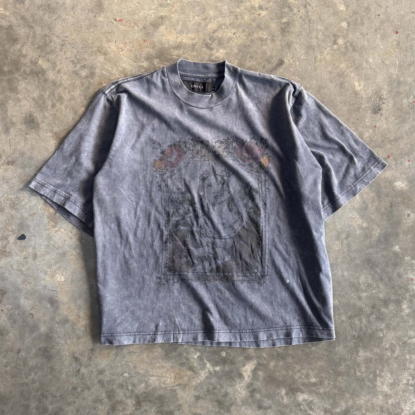 “IMMACULATE” TEE IN SLATE
