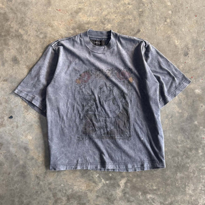 “IMMACULATE” TEE IN SLATE