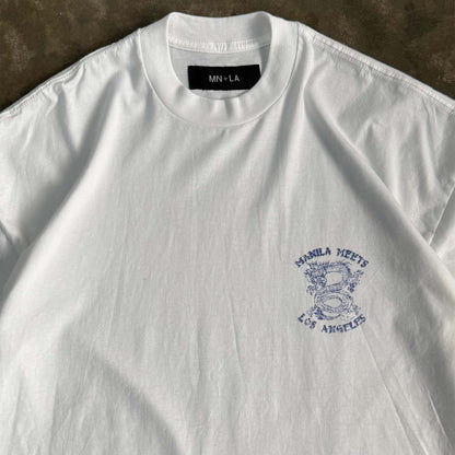 NAUGHTY N' NICE "DRAGON'S LUCK" TEE IN WHITE