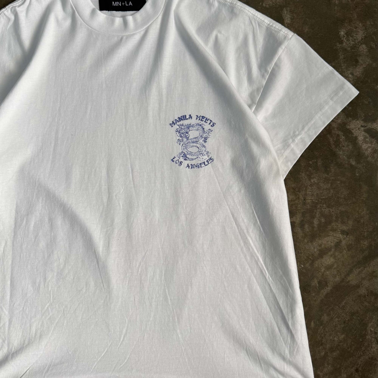 NAUGHTY N' NICE "DRAGON'S LUCK" TEE IN WHITE