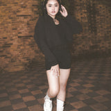 CROPPED STEALTH BOMBER JACKET