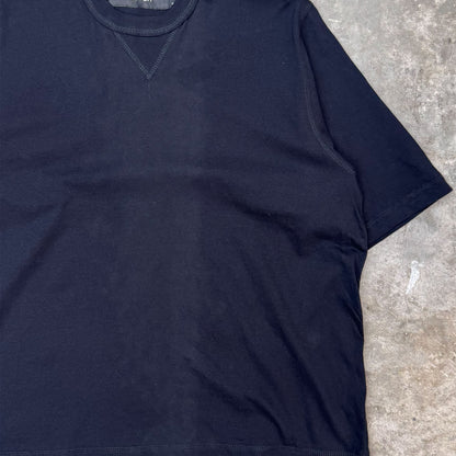 MILITIA MOCK NECK TEE IN ANTHRACITE