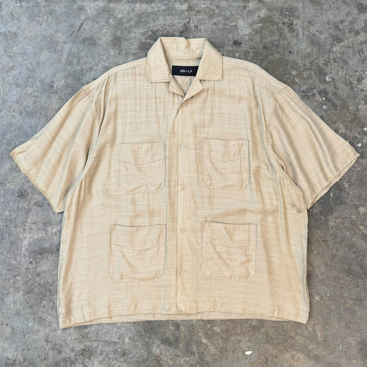 4 POCKET CUBAN SHIRT IN BONE