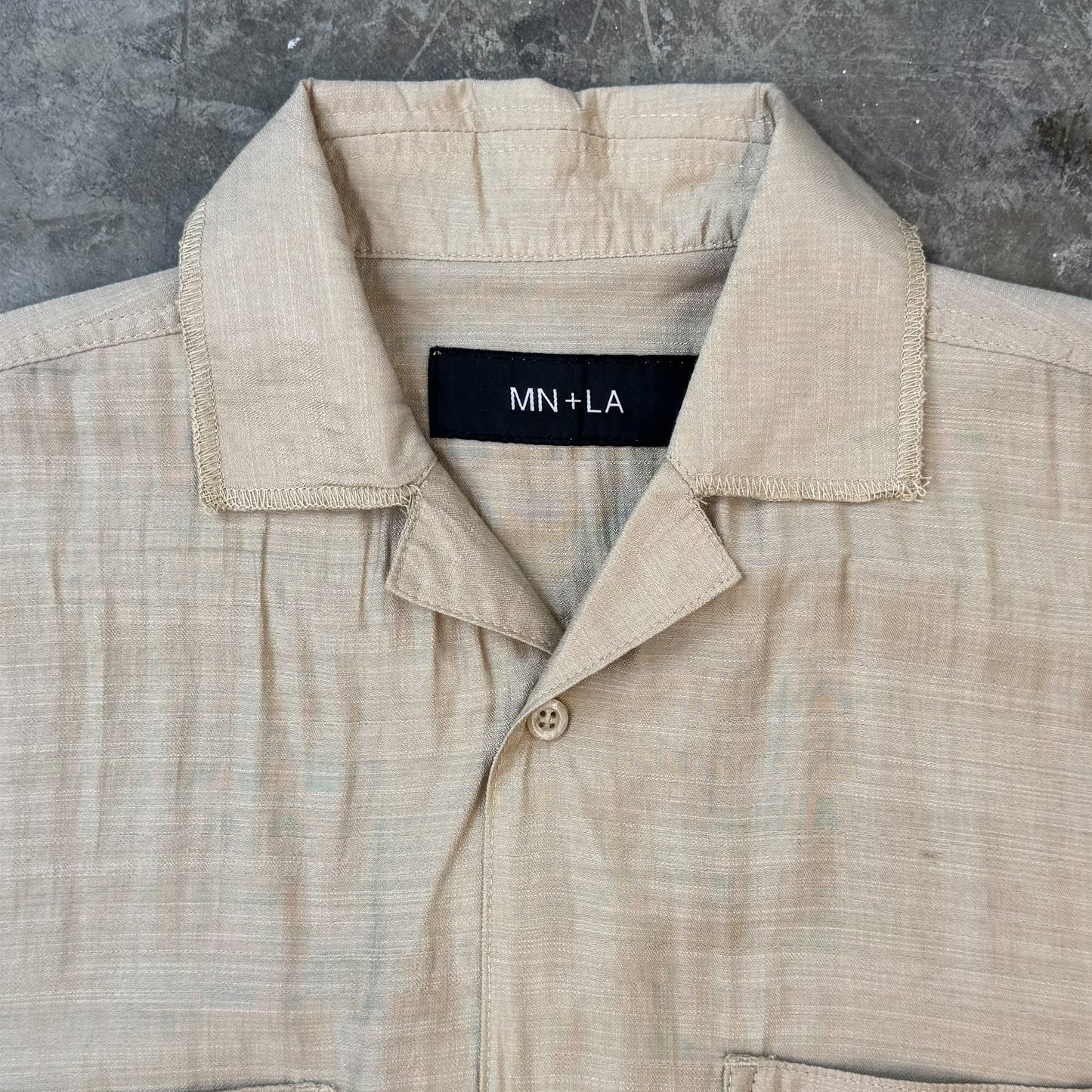 4 POCKET CUBAN SHIRT IN BONE