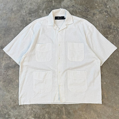 4 POCKET CUBAN SHIRT IN IVORY
