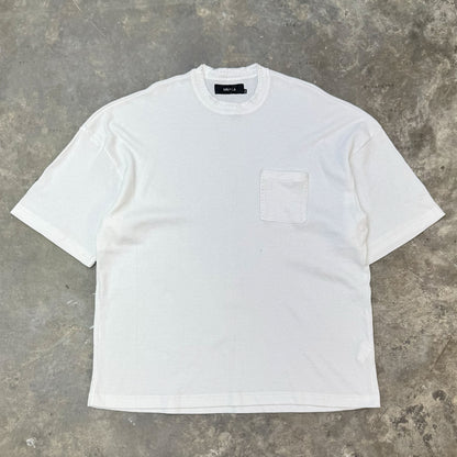 INCA WAFFLE POCKET TEE IN WHITE